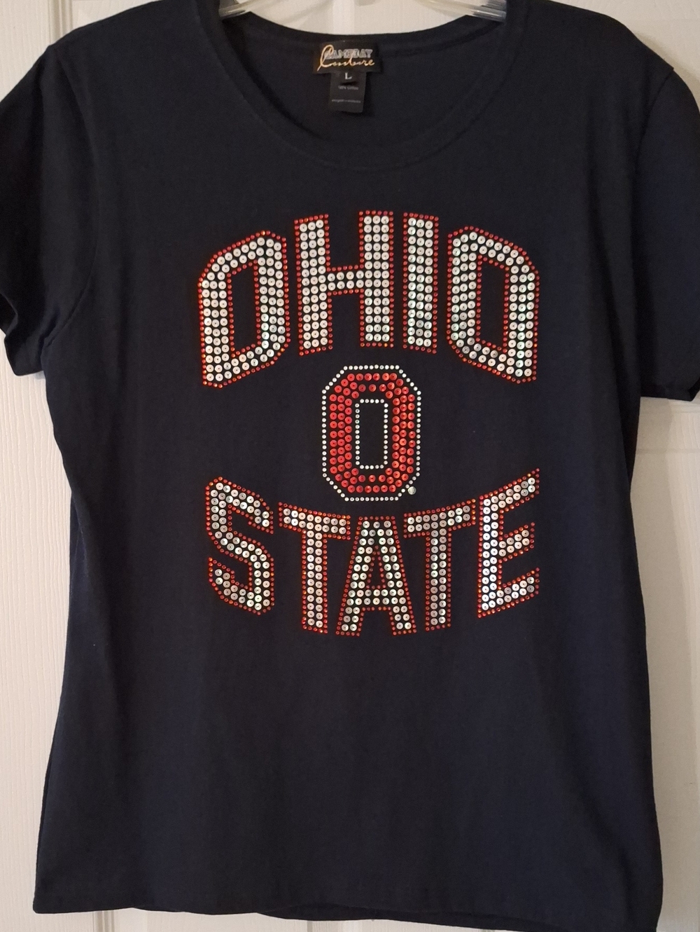 Ohio State Black Glitzy Tshirt